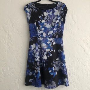 A-line, print dress